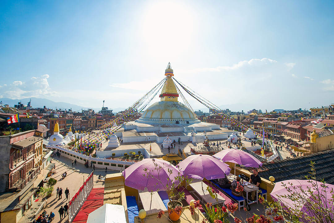Boudhanath Stupa in Kathmandu, Nepal