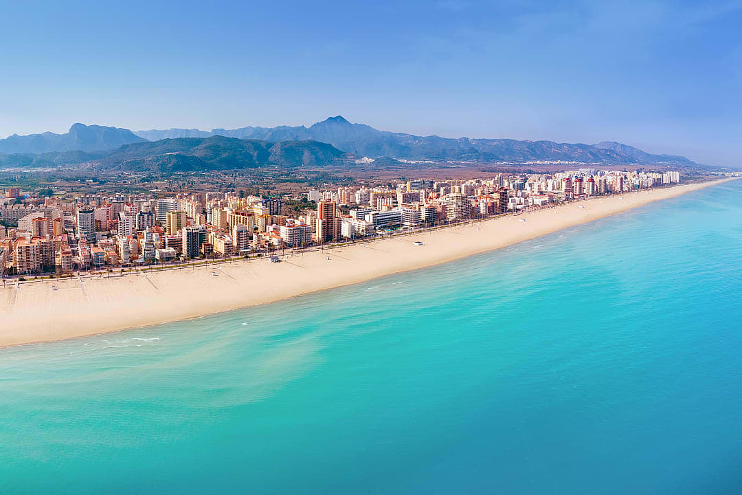 Playa de Gandía in Valencia, Spain