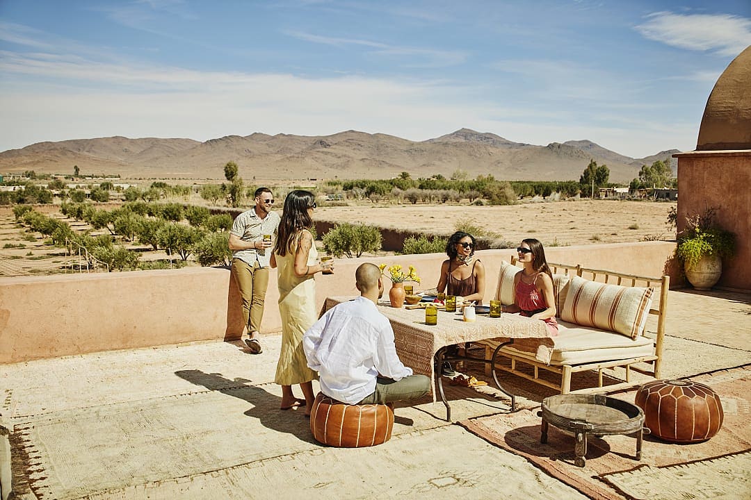 Friends at a resort in Safi, Marrakesh, Morocco