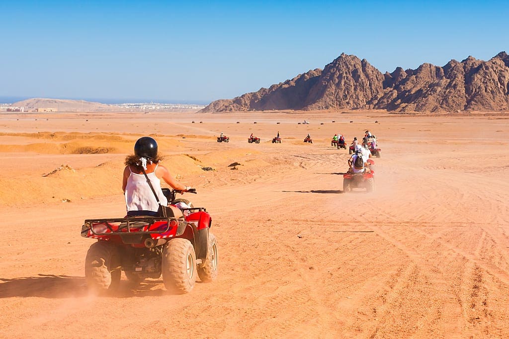 Motorbike safari in the Sinai Desert, Egypt