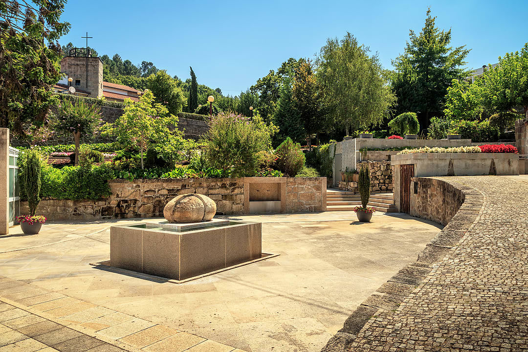 Gardens at the Thermal Baths of São Pedro do Sul, Portugal
