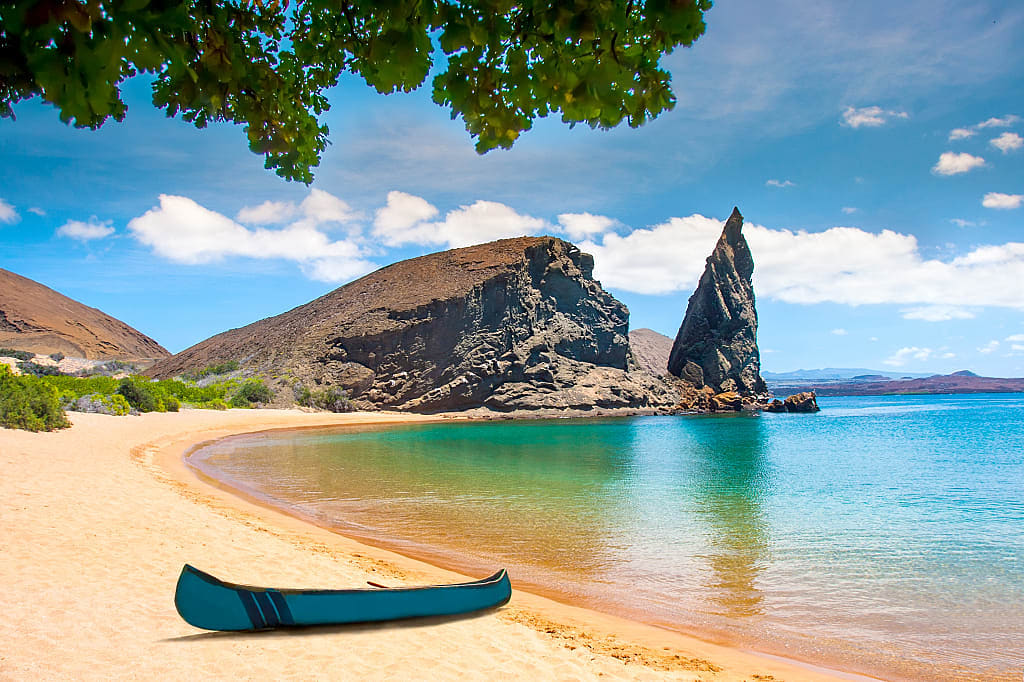 Pinnacle Rock on Bartolome Island, Galapagos