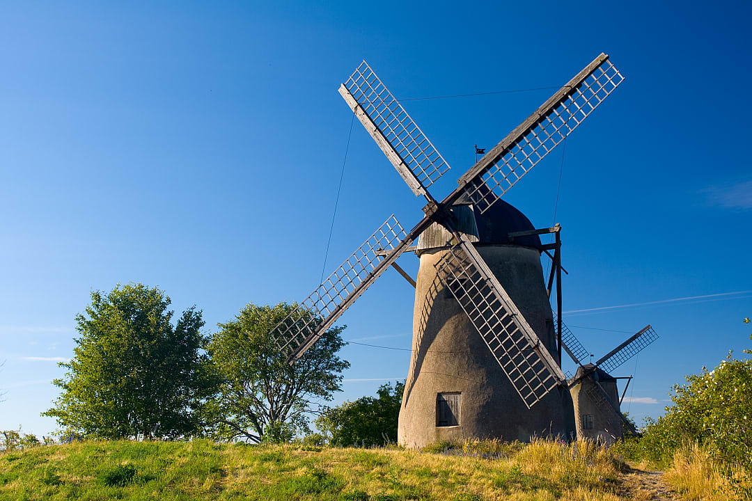 The Old Windmill in Gotland, Sweden