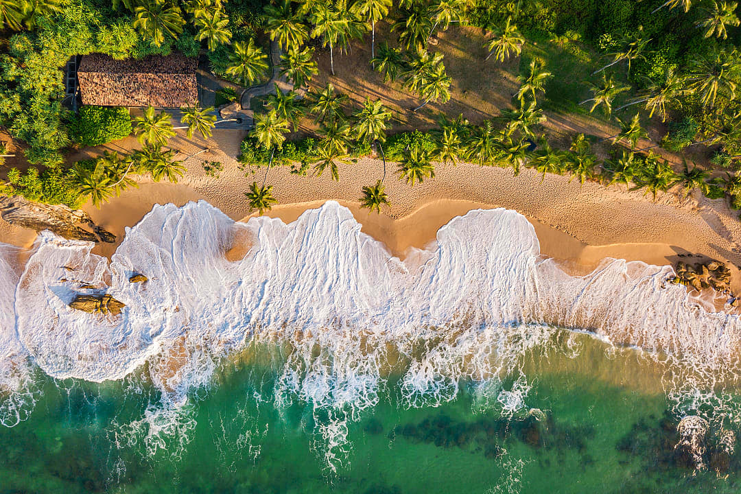 Beach in Tangalle, Sri Lanka.