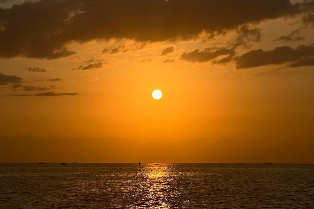Golden sunset in Zanzibar, Tanzania