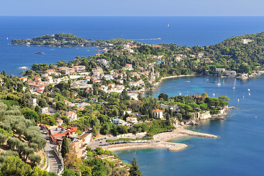 Saint-Jean-Cap-Ferrat, France, with stunning coastline, villas, and Mediterranean waters