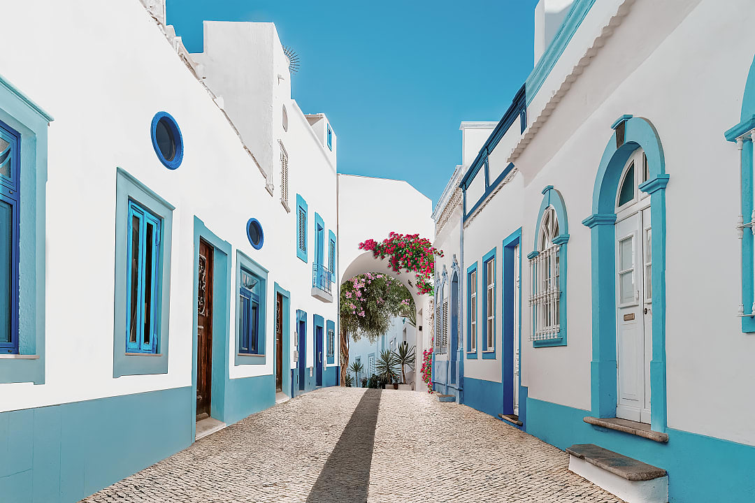 Village in Olhao, Portugal 