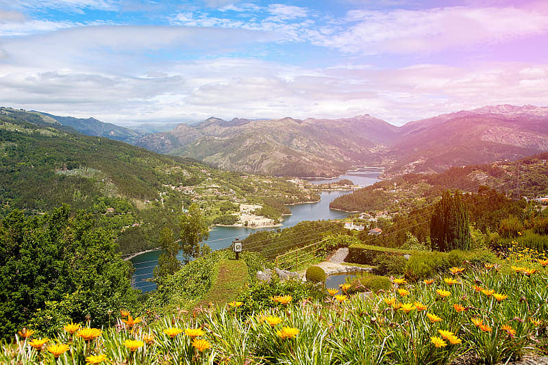 Beautiful landscape of Peneda Geres in northern Portugal.