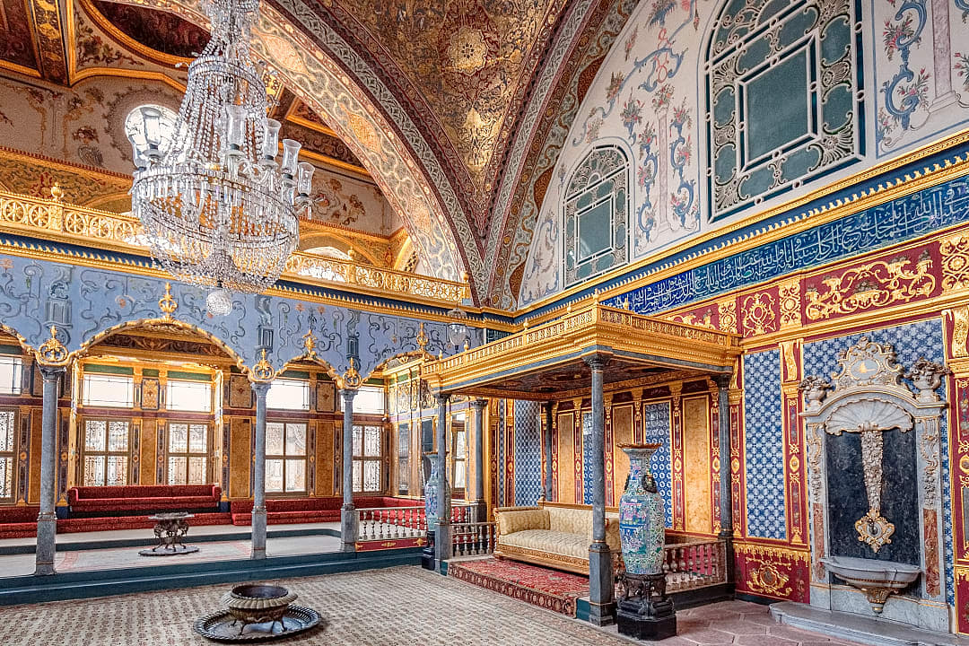Topkapi Palace's lavish Harem showcases Ottoman elegance, gold, and history.
