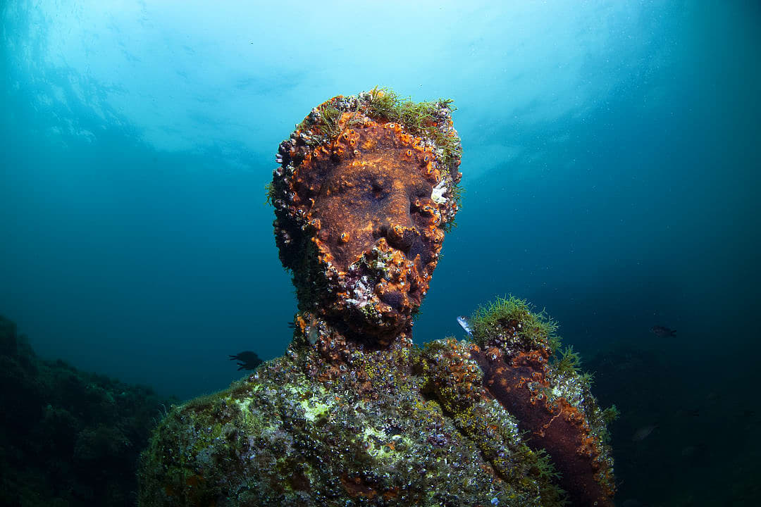 Statue at Baia Underwater Park, Italy
