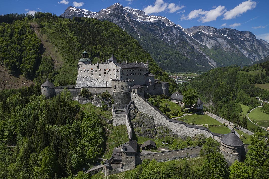 Hohenwerfen Castle in Werfen, Austria