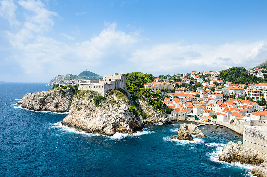 Fortress and city walls in Dubrovnik, Croatia