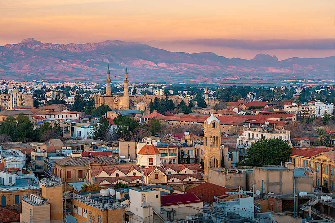 A view of Nicosia, Cyprus.