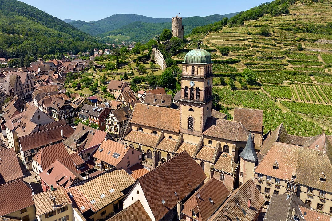 Village of Kaysersberg in Alsace, France