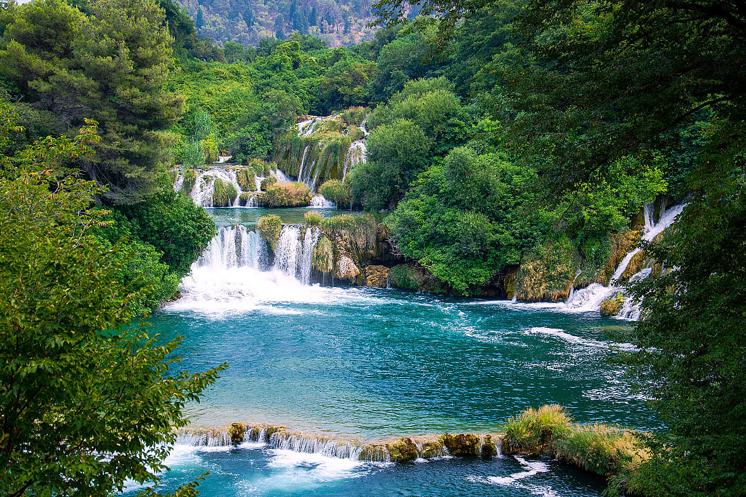 Krka National Park near the city of Šibenik