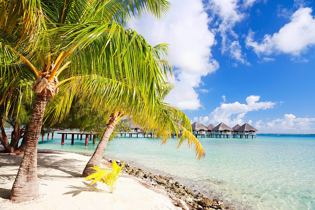 Beautiful Bora Bora beach