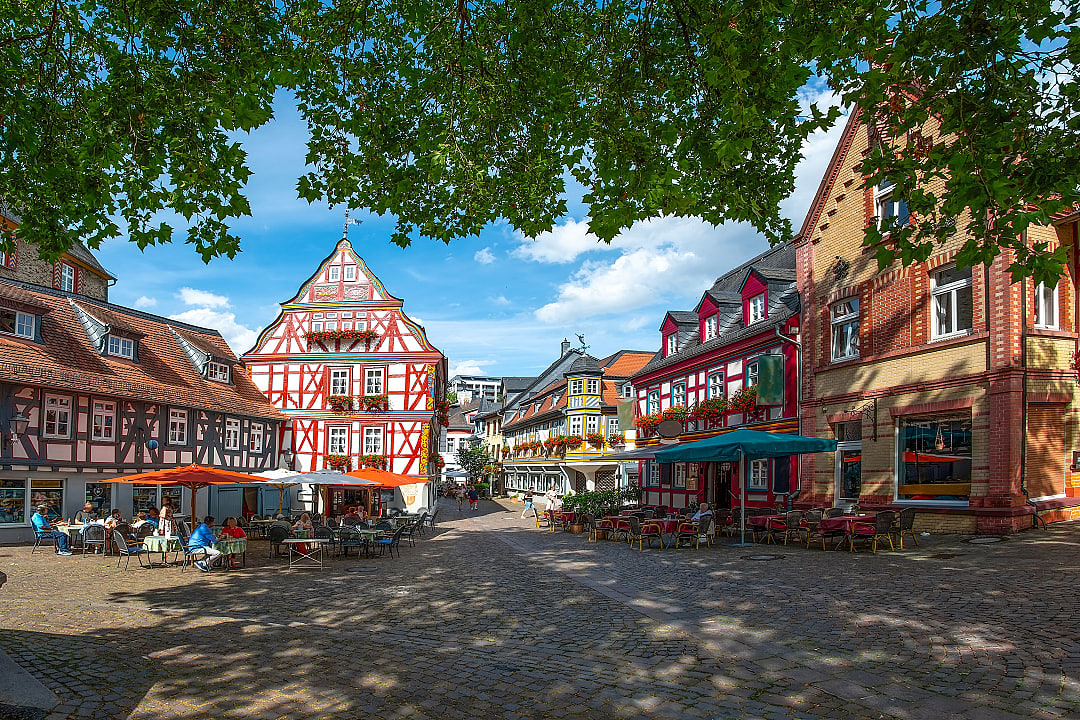 German village in the Rheingau region of Germany