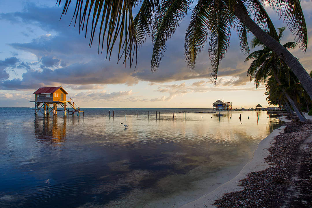 Ambergris house on the ocean in Belize