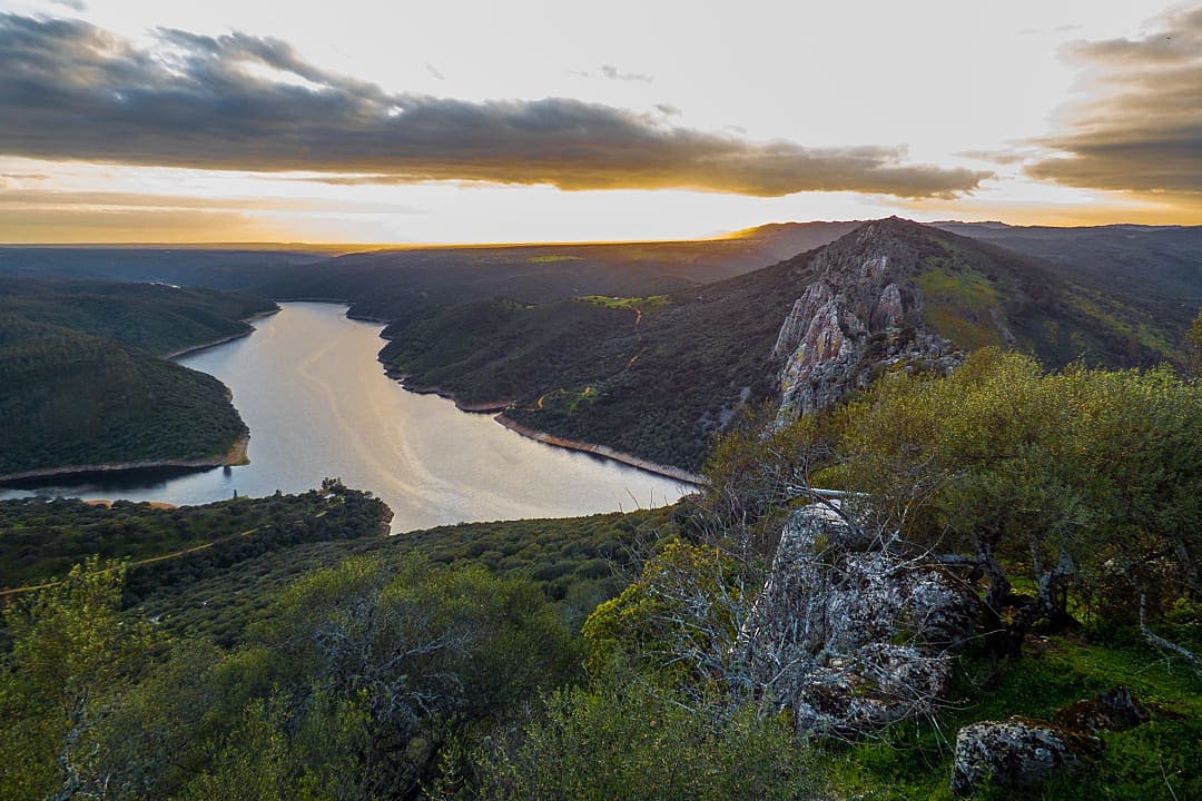 Monfragüe National Park at sunset, Spain
