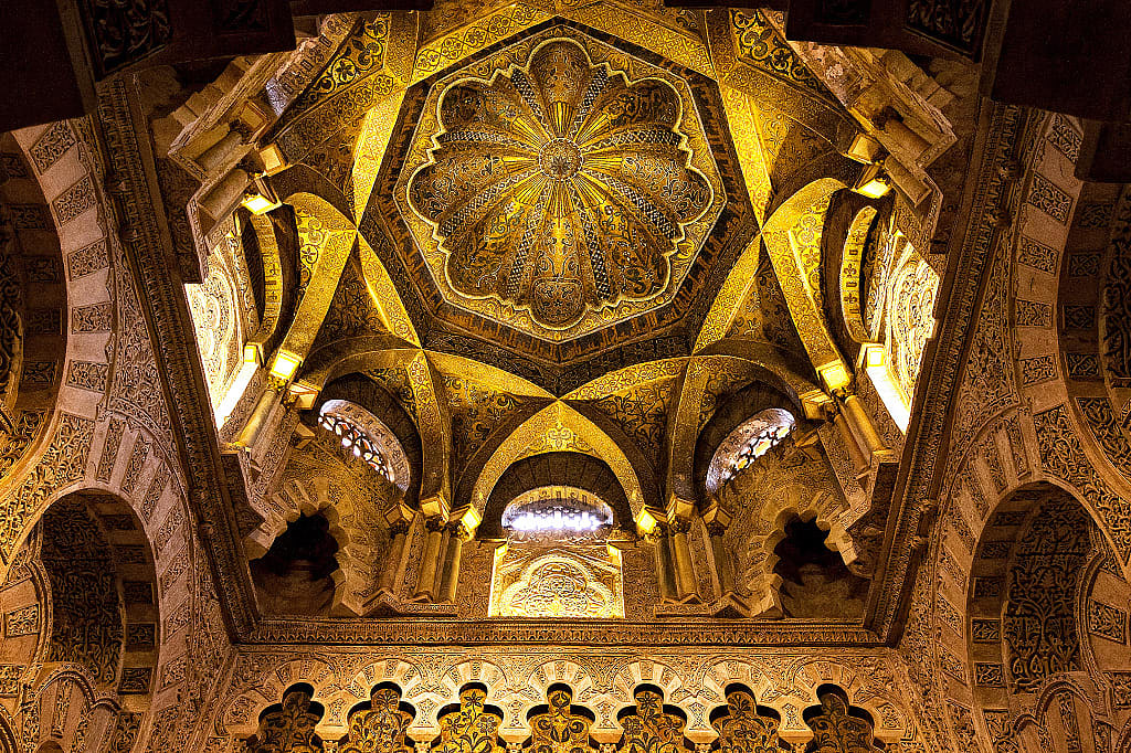 Dome of the Mosque of Córdoba in Spain.