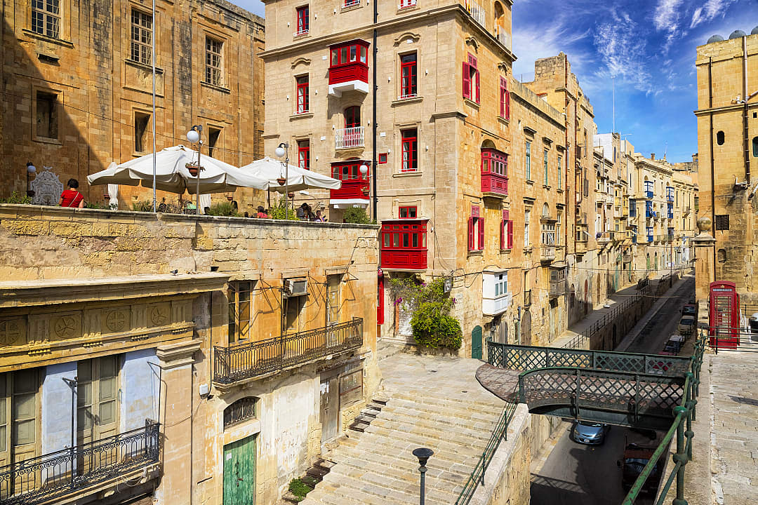 Streets in Valletta, Malta