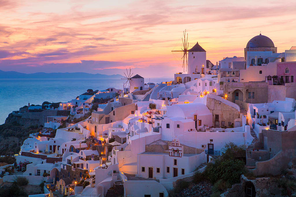 Oia Village on Santorini Island, Greece