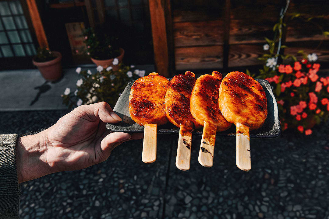 Gohei Mochi served in Narai, Japan