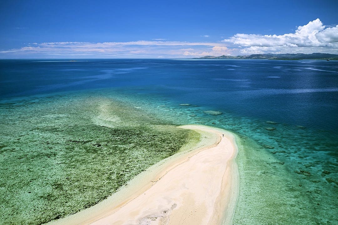 A lagoon in Fiji.