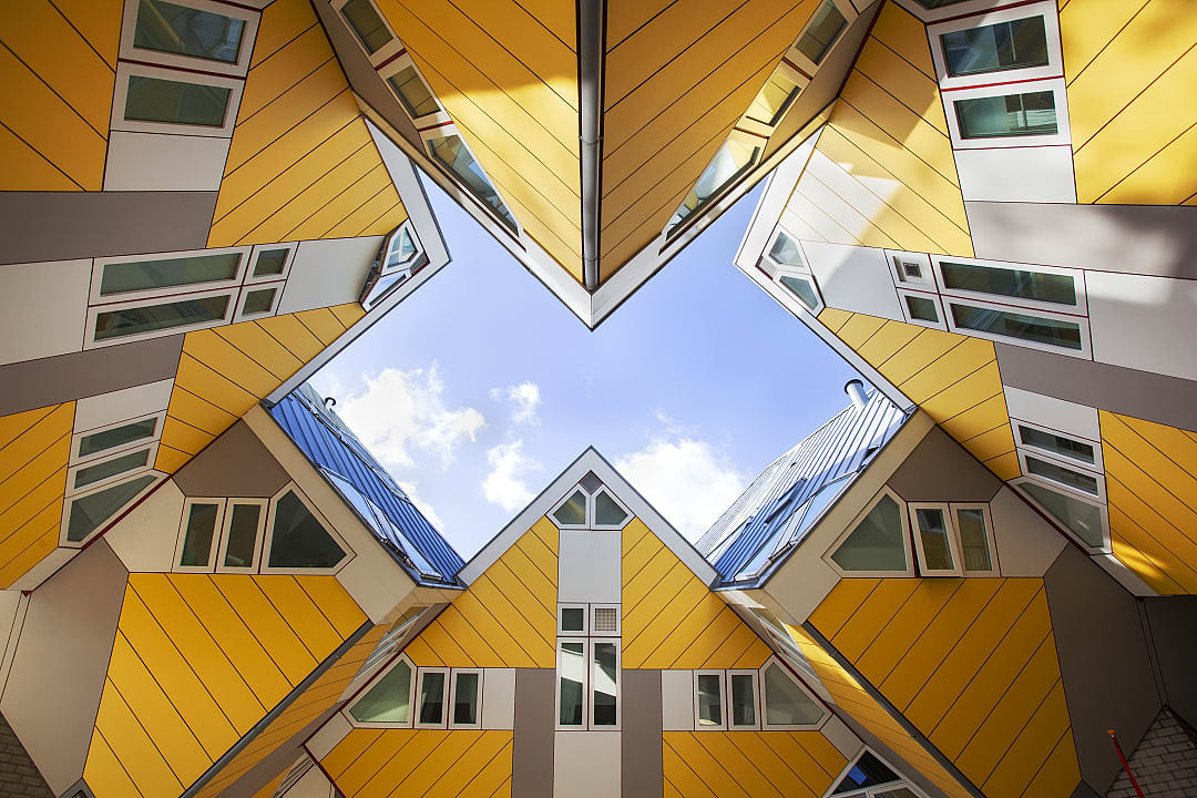 The Cube Houses in Rotterdam showcase bold, innovative, and modern architecture.