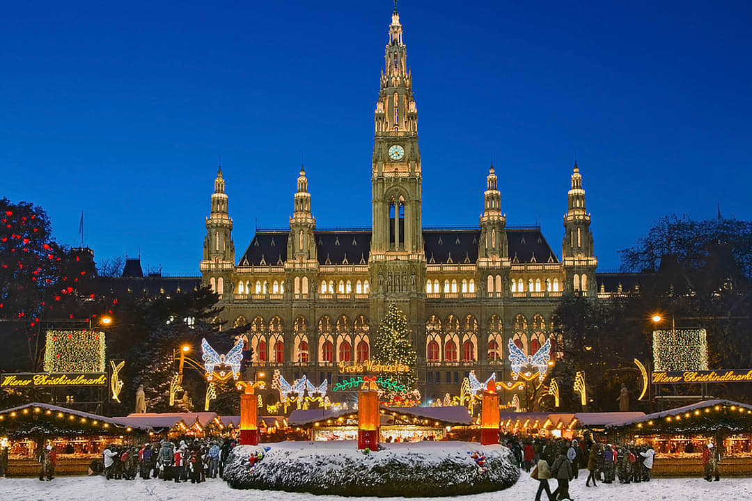 Vienna’s iconic Rathausplatz Christmas Market.