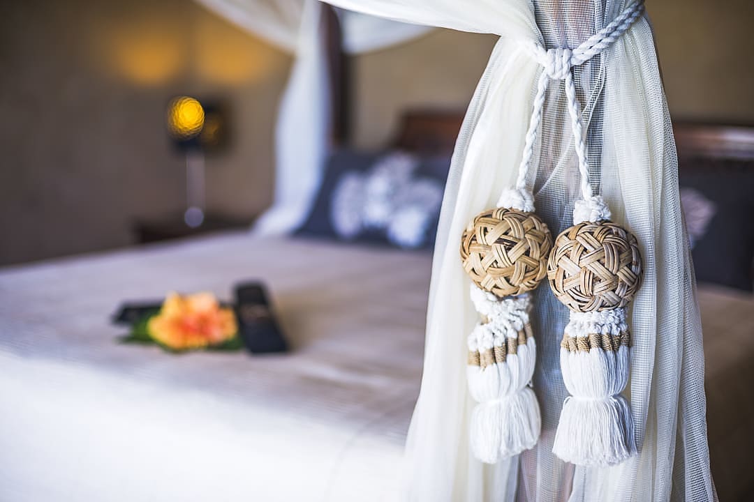 Luxury room in a boutique hotel.