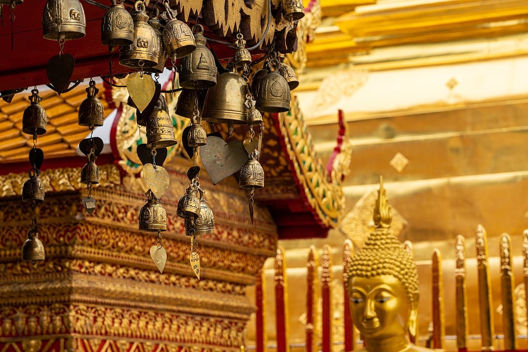 Wat Doi Suthep Temple in Chiang Mai, Thailand.