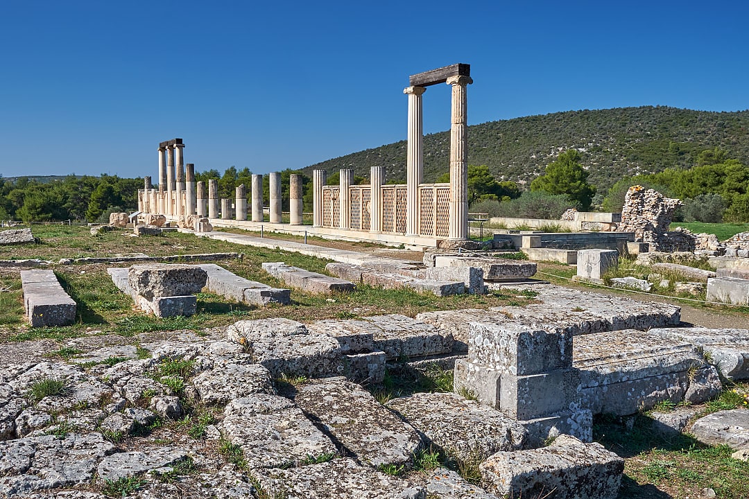 The Abaton-Enkoimeterion at Epidaurus, Greece