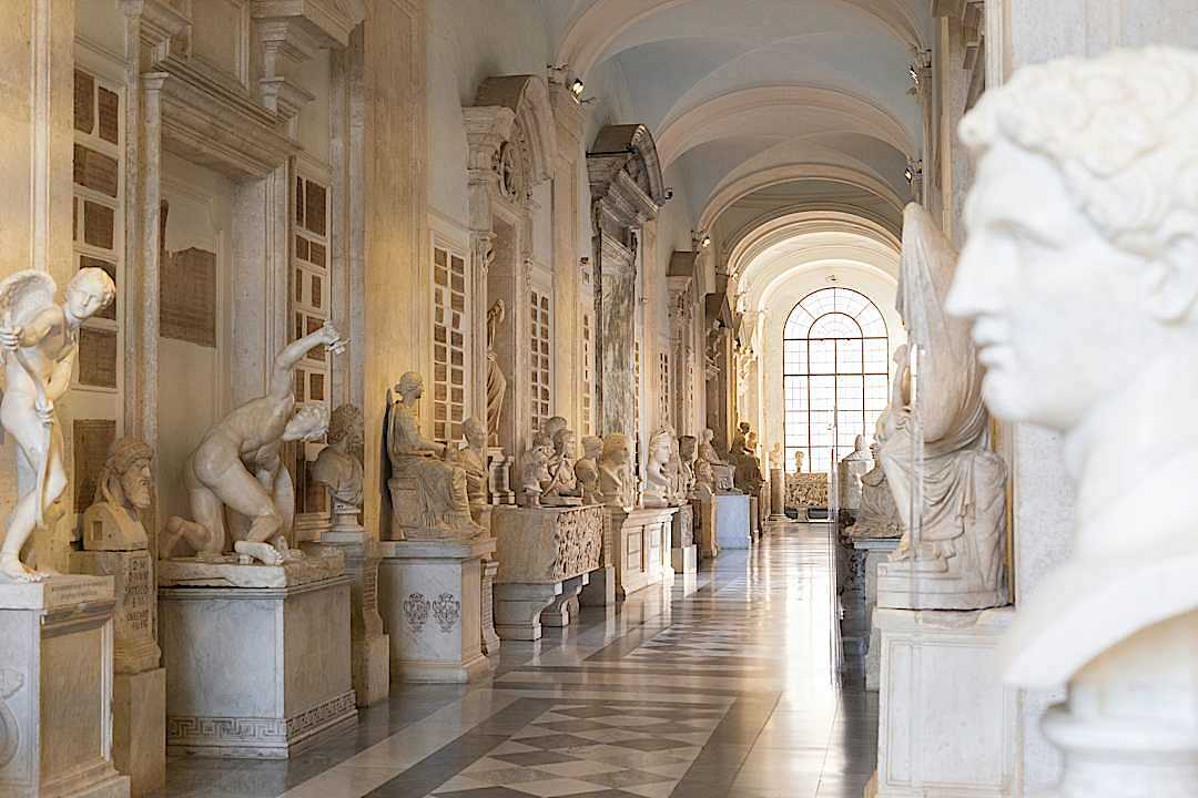 Sculptures in the Vatican Museums, Rome.