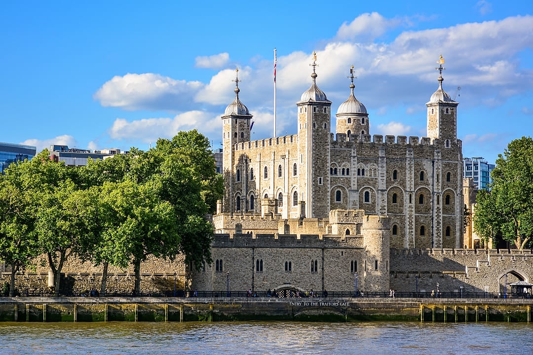 View of the Tower of London, England