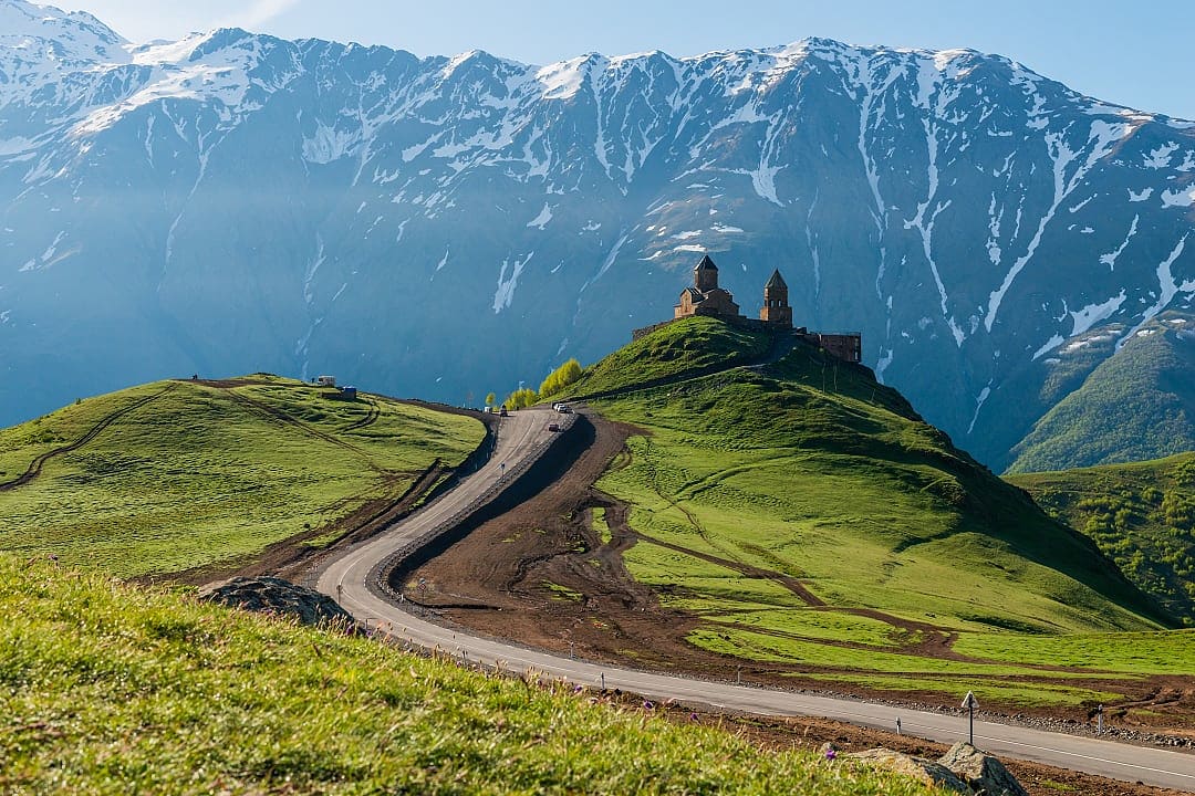 Mount Kazbegi in Georgia. 
