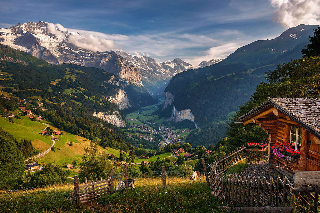 Lauterbrunnen Valley, Swiss Alps, Switzerland