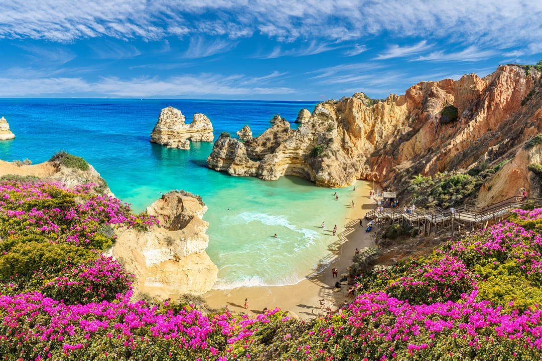 Praia do Camilo in Algarve, Portugal