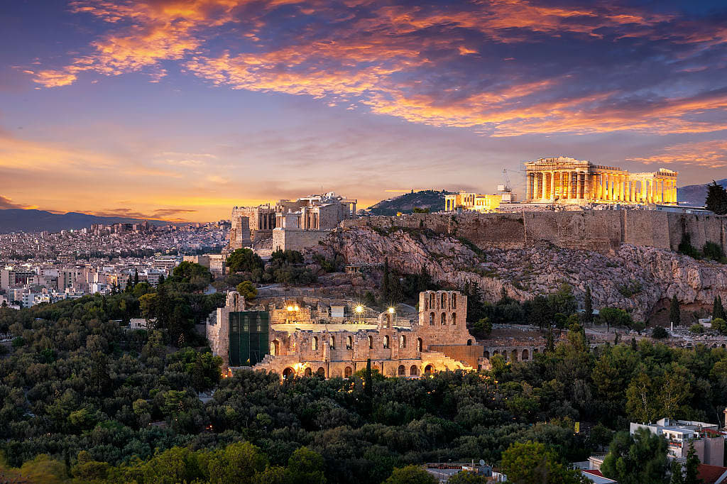 The Acropolis in Athens, Greece
