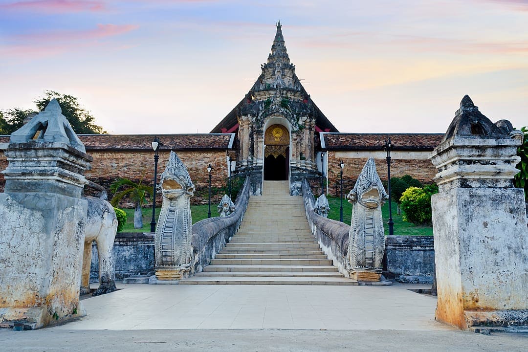 Wat Phra That Lampang Luang Temple in Lampang, Thailand.