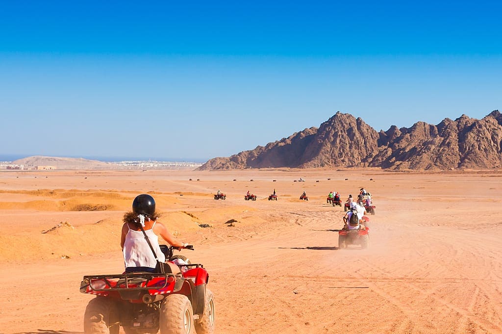 Quad bike ride through the desert near Sharm el Sheikh, Egypt