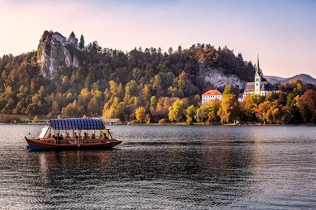 Lake Bled in Slovenia.