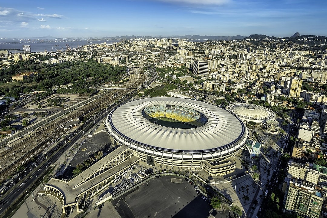 The Maracana Stadium in Rio de Janeiro, Brazil