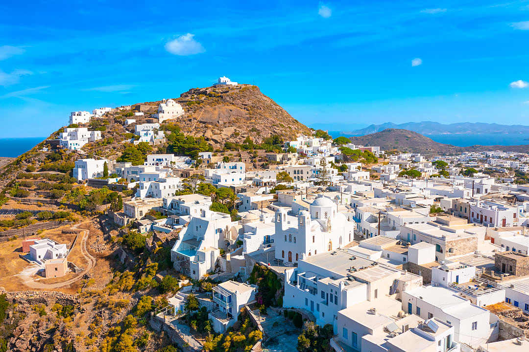 The island of Milos, Greece.
