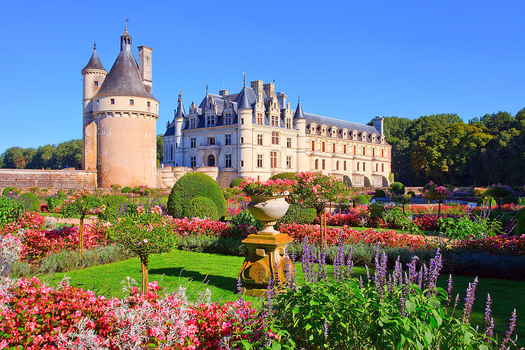  Château de Chenonceau in the Loire Valley, France