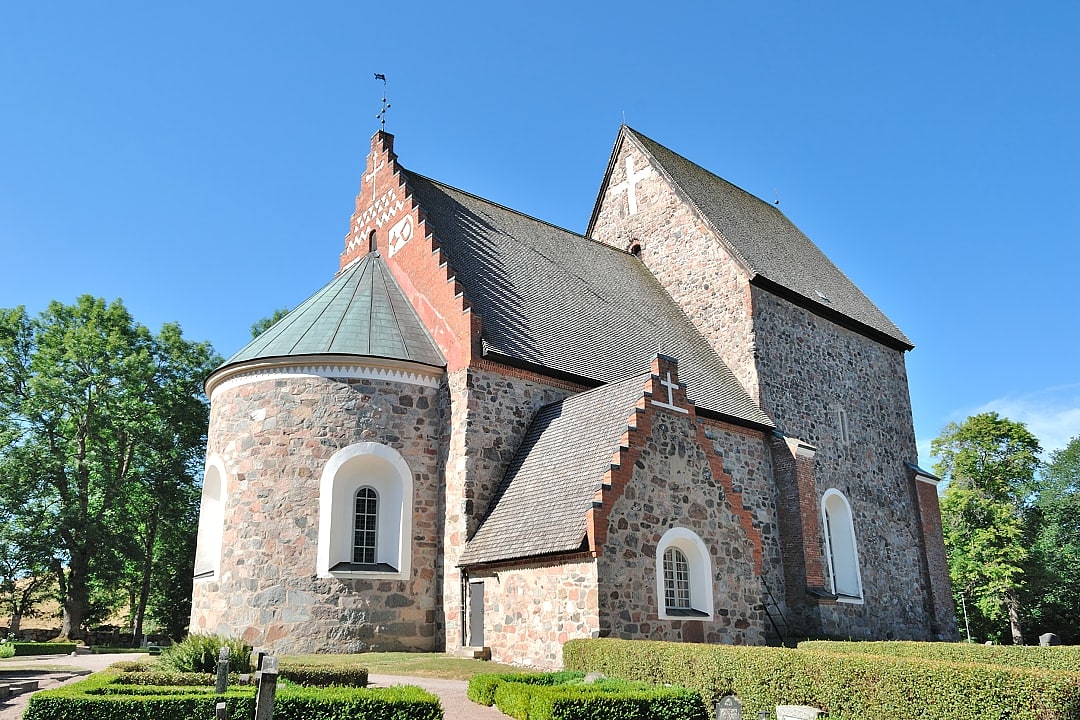 Medieval church in Uppsala, Sweden