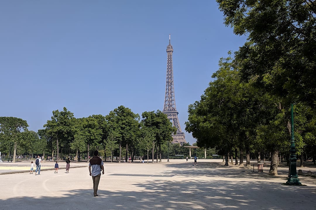 Champs de Mars in Paris, France