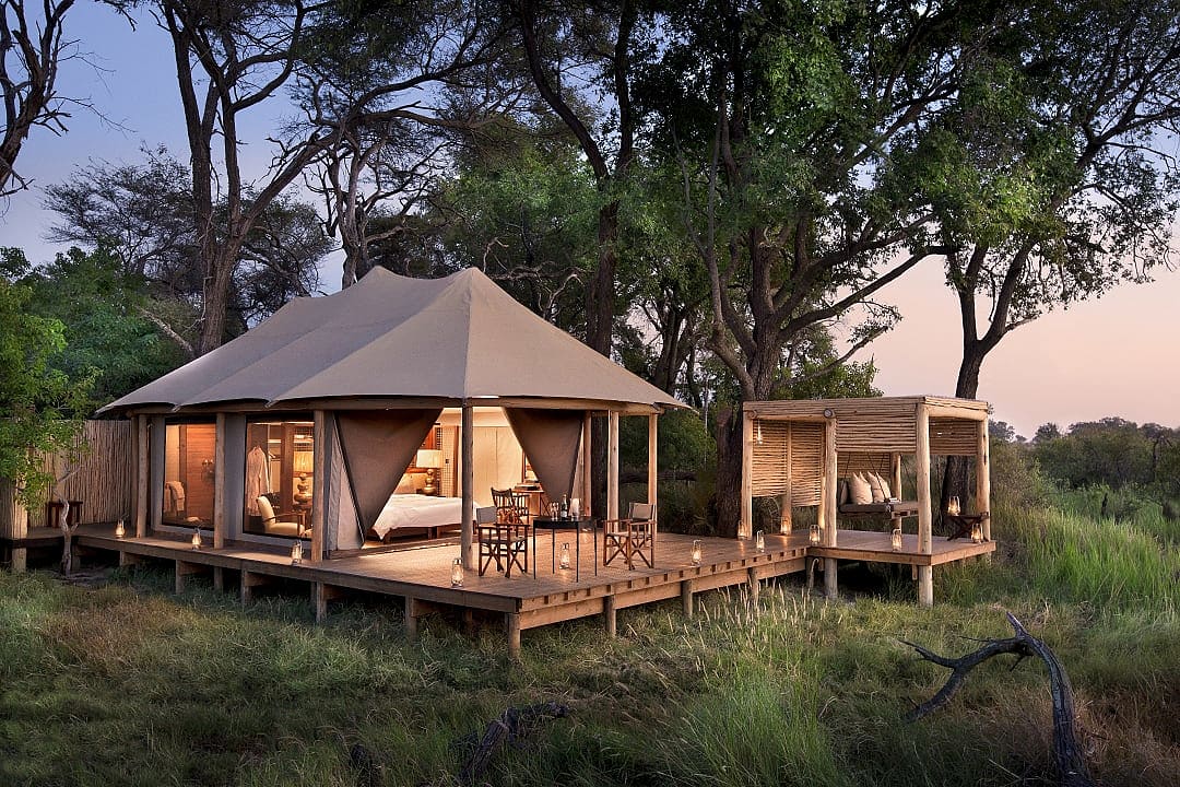 Luxury tented camp in Botswana