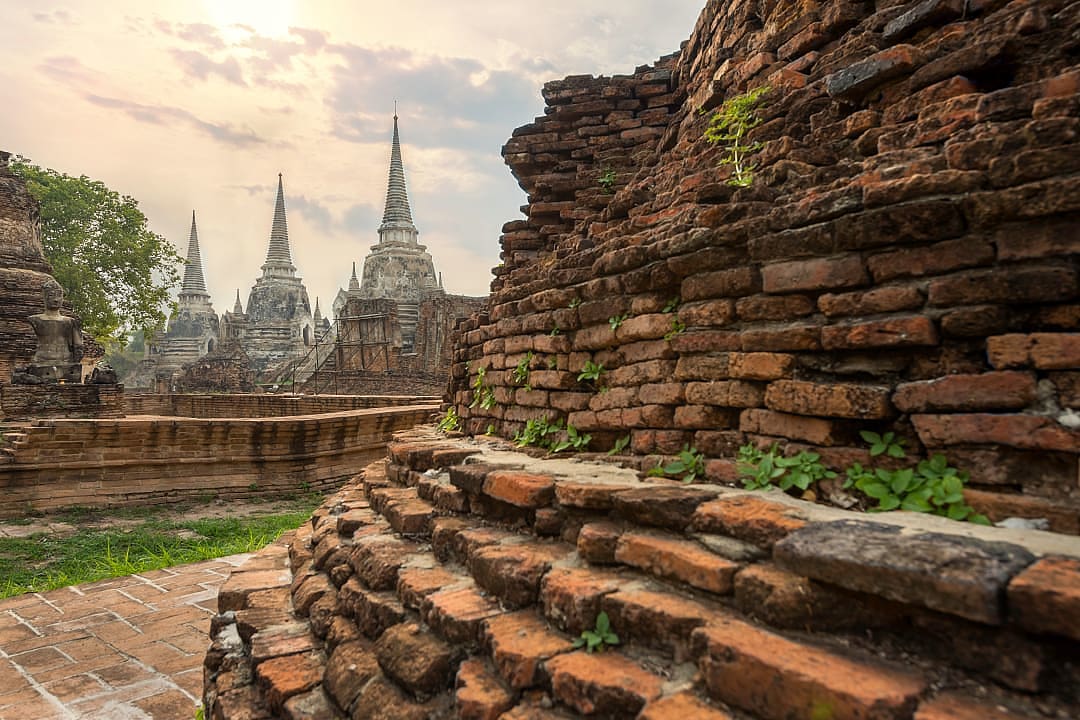 Wat Phra Sri Sanphet Temple in Ayutthaya, Thailand.
