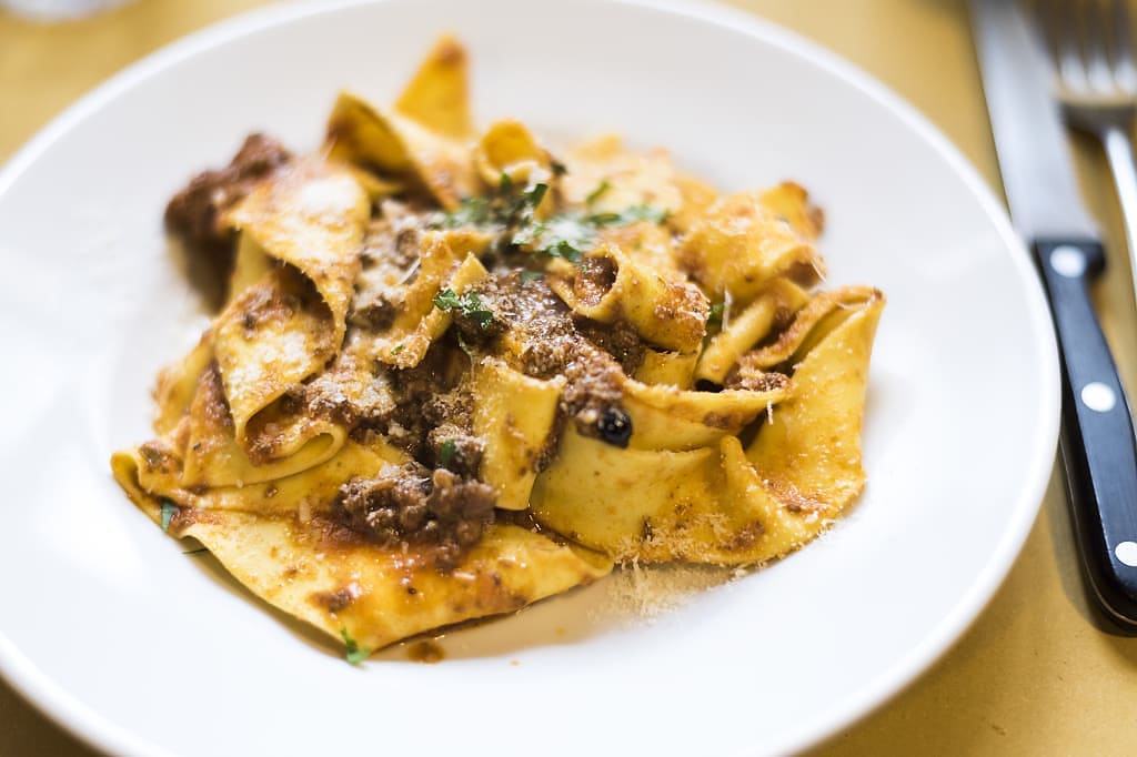 Pappardelle al Sugo di Cinghiale